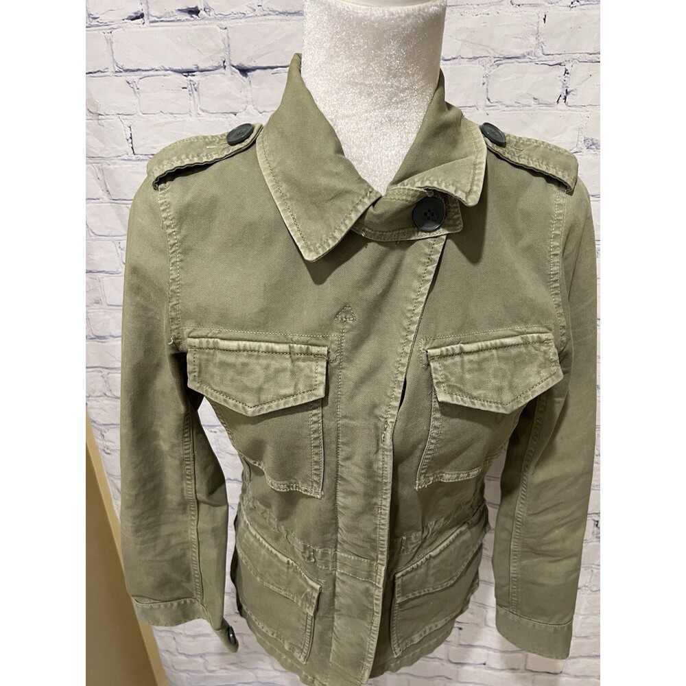 Madewell Outbound Jacket Women’s Desert Olive Green Pockets Button Front XS - Picture 3 of 11